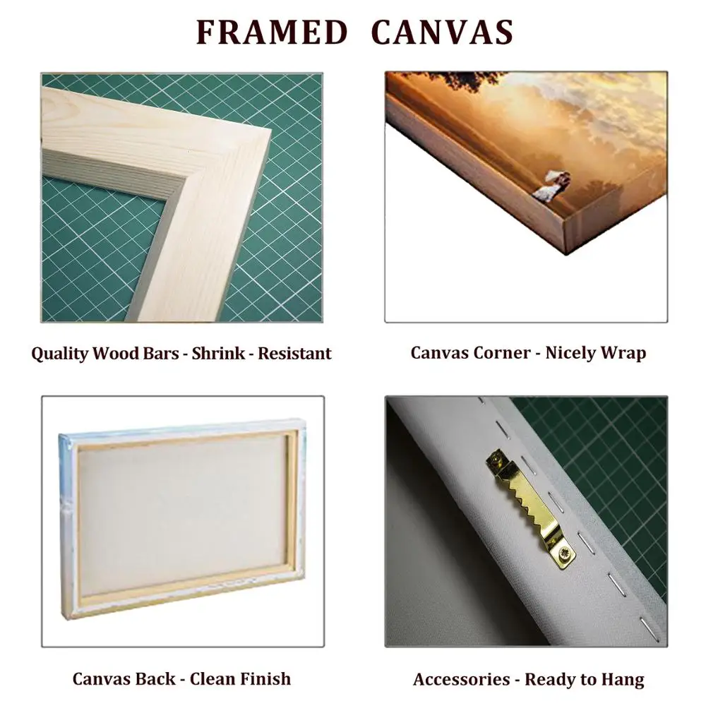 Wall Art Canvas Painting Meaningful Sentence Long Eared Rabbit Decor Picture Modern Home Decoration For Office Living Room