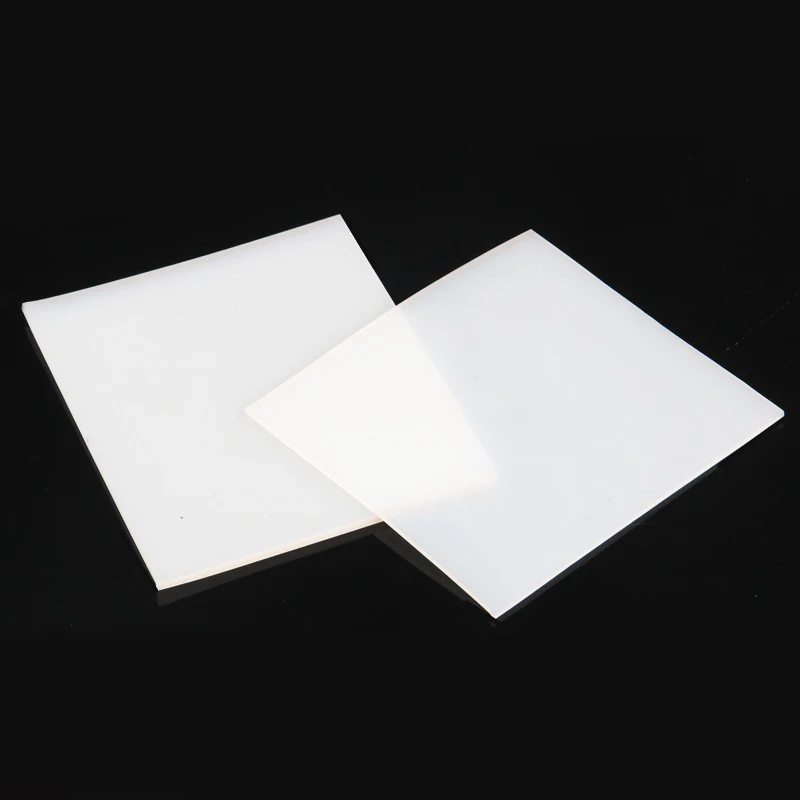 500x500mm Silicone Rubber Pad Square Heat Resistant Mat Kitchen Easy Clean White 