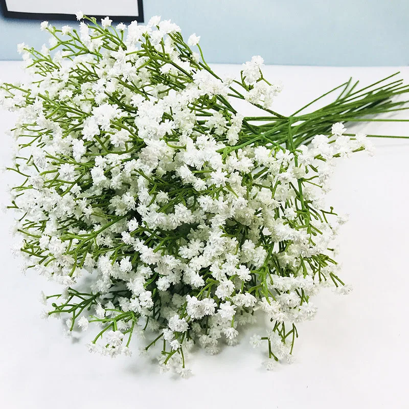 1 шт. белый цветок дыхания Искусственные Поддельные Gypsophila DIY Цветочные букеты композиция Свадебный домашний декор удерживающие цветы