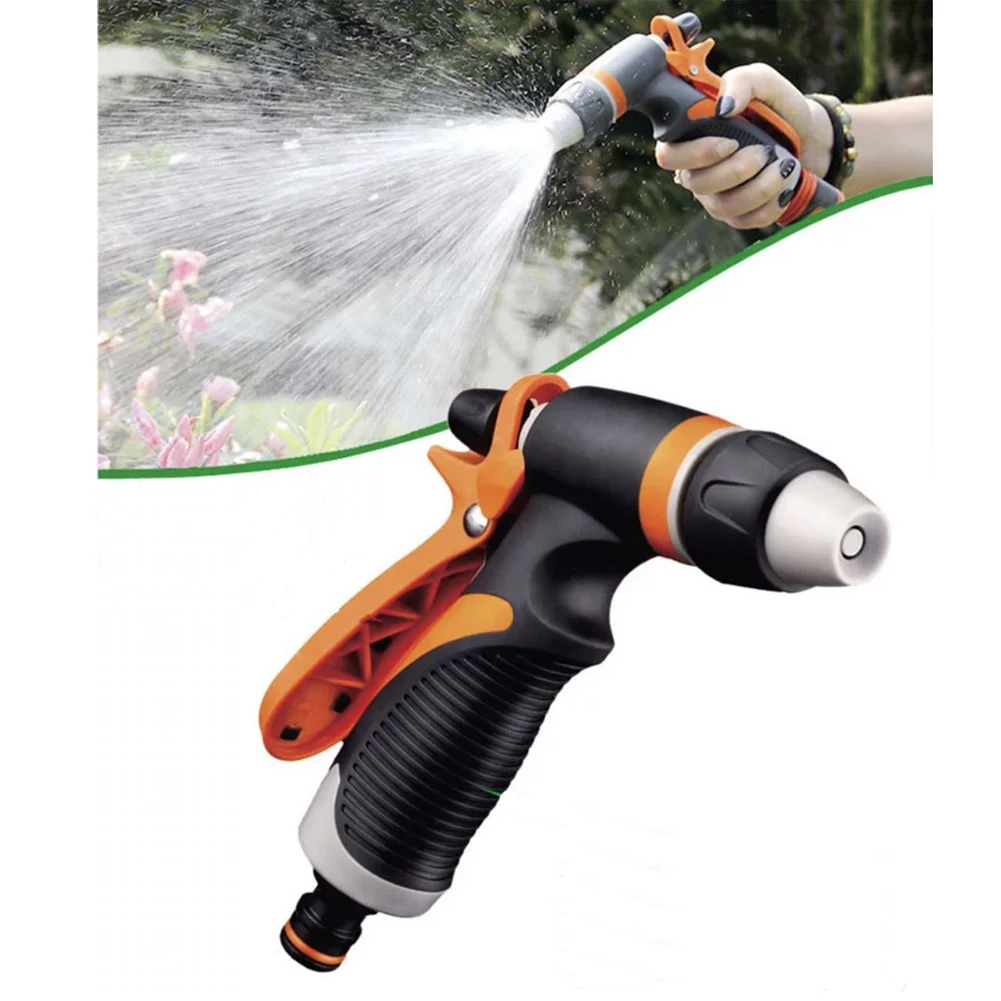 Watering water gun lawn hose tool hand-held car wash water gun durable multi-purpose garden spray high pressure sprinkler