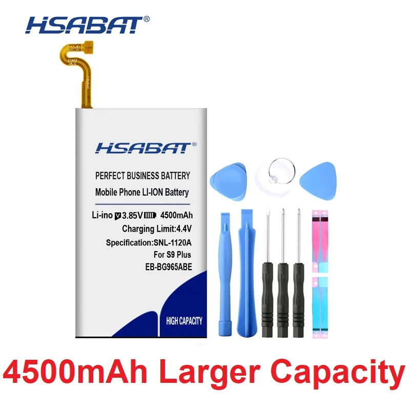 HSABAT 0 цикла 4500 мА/ч, EB-BG965ABE Батарея для samsung Galaxy S9 плюс G9650 G965 G965F G965A G965T G965S G965R4 G965V