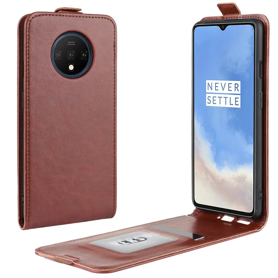 OnePlus 7T чехол Ретро кожаный вертикальный Магнитный чехол-книжка флип чехол для OnePlus 7T one plus 7T pro HD1901 HD1911 чехол чехлы обложка бизнес телефона сумка