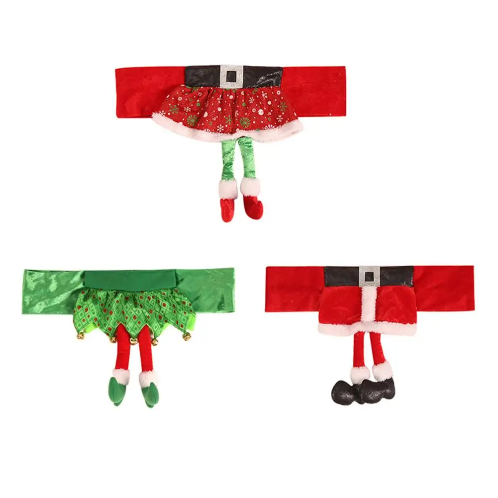 

1 Pcs Elf Chair Cover Christmas Decorations Skirt Style Cover For Dinning