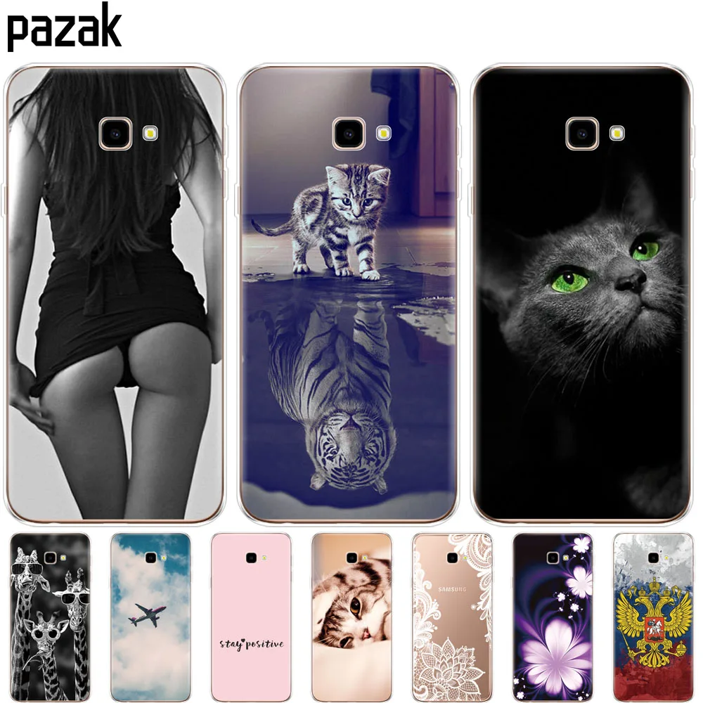 Мягкий силиконовый чехол для Samsung J4 Plus мягкий из ТПУ Prime sm j415 чехлы J4Plus 2018 |