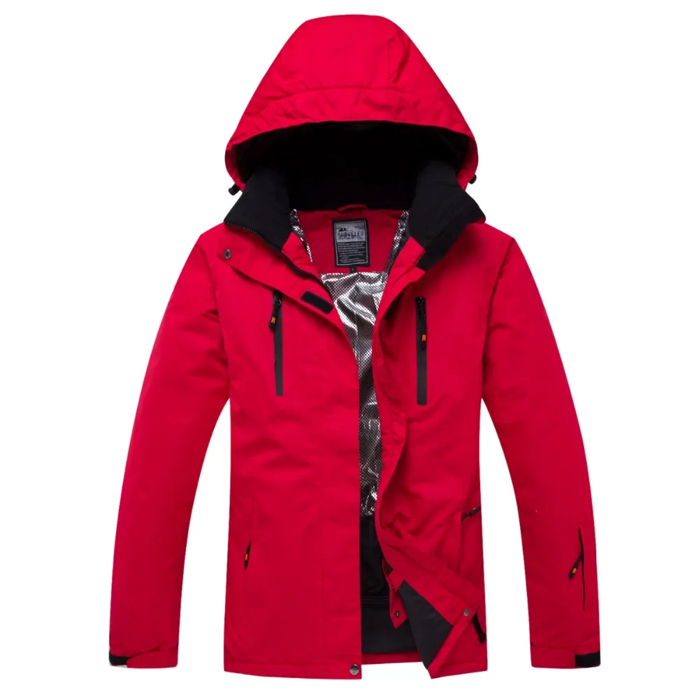 Брендовая лыжная куртка для мужчин и женщин Водонепроницаемая-30 теплая зимняя мужская куртка для катания на горных лыжах и сноуборде Лыжная одежда