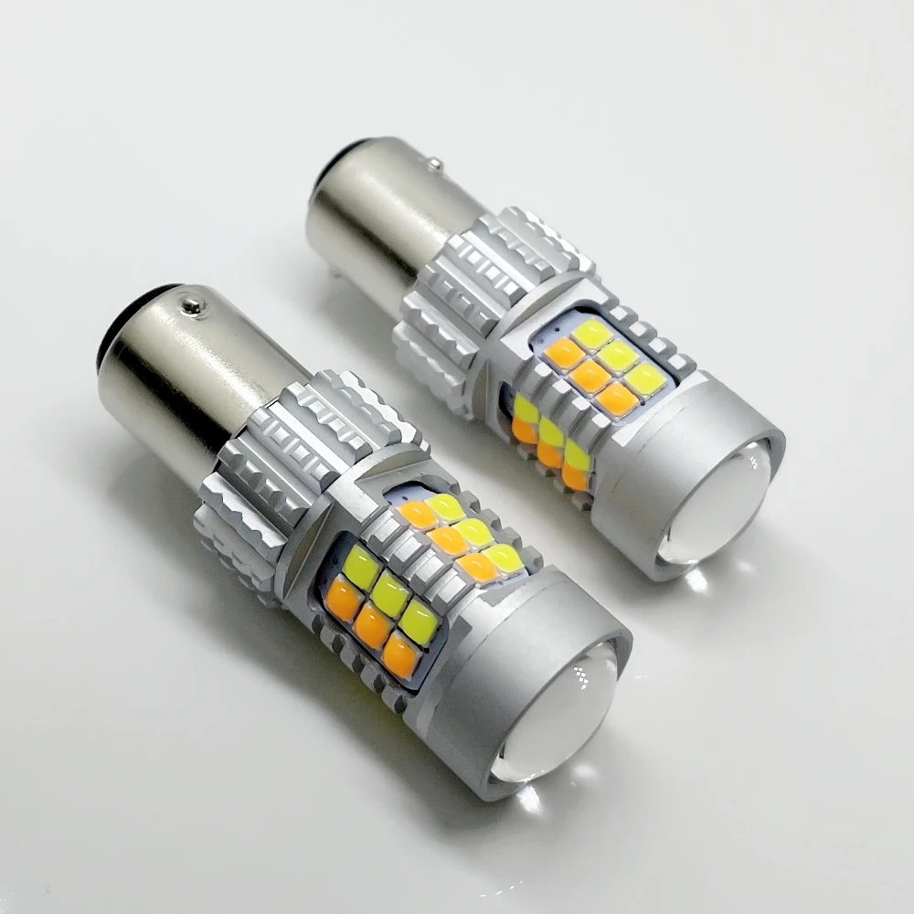 2pcs1157BAY15DP215W30SMD3030LEDsSwitchbackLEDCarSignal
