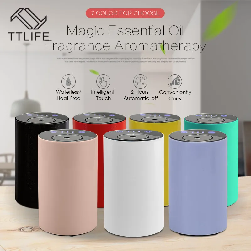 

4YANG Waterless Wireless Essential Nebulizing Car Aromatherapy Diffuser Recharge Home Fragrance Diffuser Essential Oil Aroma