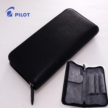 

Three pen pocket pen cases in pilot pencsemble leather