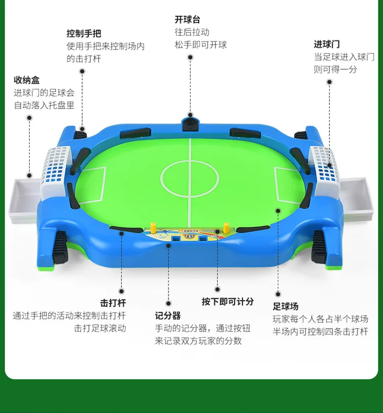 Double Finger Battle Football Field Parent And Child Interactive Ejection Football Field Children Board Game Toy