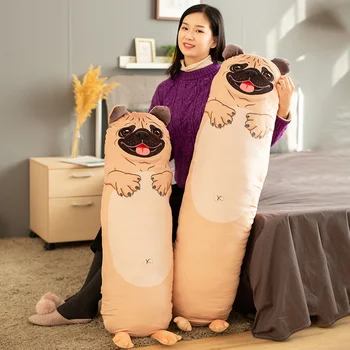 

120/150cm Cartoon Animals Long Sleeping Pillows Stuffed Dog and Pig Plush Toys for Children Soft Doll Kids Girls Lovely Gifts