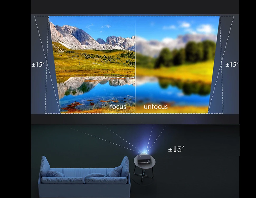 TRANSJEE A6000 Native 1080p Support 4K Projector Full HD Movie 3D Android LED Projecor 5800 Lumens Business Cinema проэктор best projector for home theater
