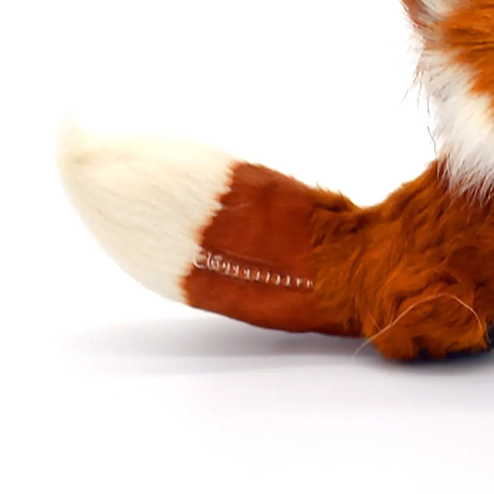 Моделирование животных лисы плюшевая игрушка кукла фотография для детей подарок на день рождения интерактивные игрушки