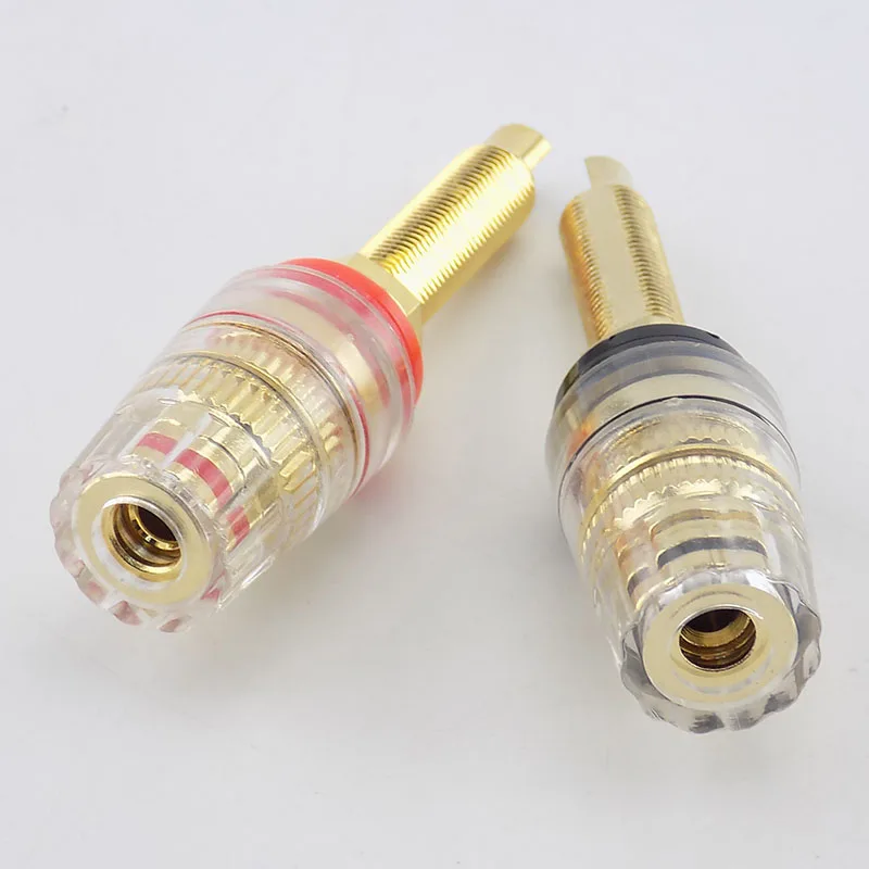 RUNCCI-YUN 10 pièces fiche Banane,4mm fiche Banane,Plaqué Or fiche