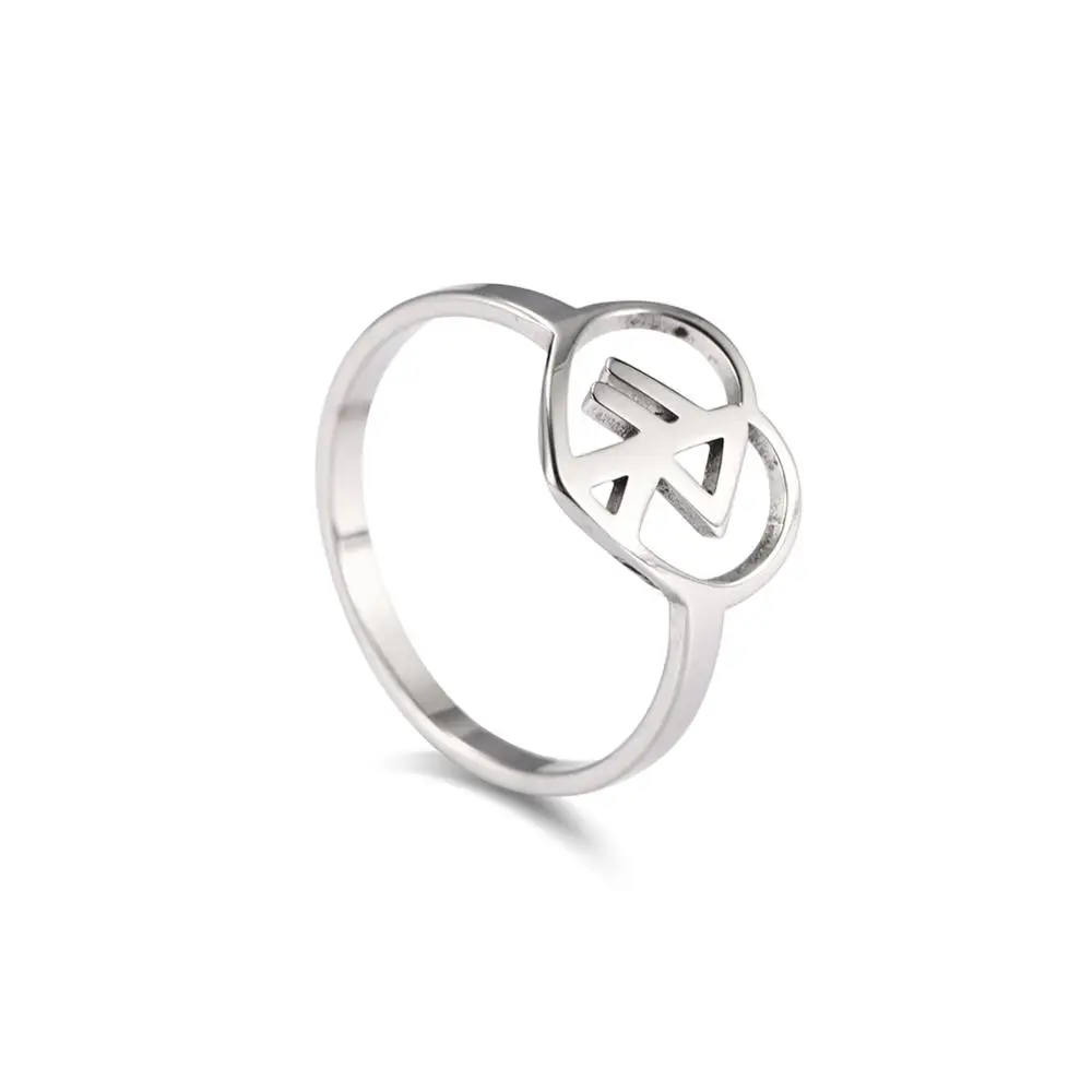 Runes Silver 14 My shape панк модный стиль Золотые Ретро мужские ювелирные изделия кольцо викингов женский черный амулет Винтаж Скандинавская Руна кольца для женщин - Цвет основного камня: Runes Silver 14