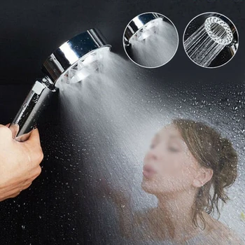 

3-Mode High Bath Shower Head Caddy Boosting Spray Bath Water Saving bathroom accessories Shower Head Filter Shower SPA Nozzle