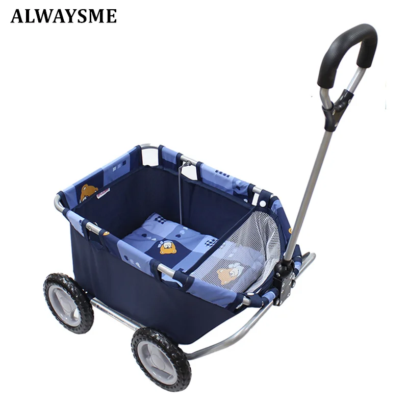 JayCreer My First Wagon Pretend Play Shopping Cart Toy Grocery Cart For 3-10 Years Old Baby Kids
