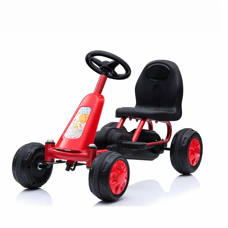 Детский педальный легкий автомобиль для детей в возрасте до года, заводское выходное сплошное колесо красный картинг для мальчиков и девочек - Цвет: Красный