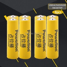 8 шт. 14500 литий-ионный литиевый манекен неоригинальная батарея для литиевого железа фосфат батарея AA Настройка ненастоящие батарейки не может зарядное устройство