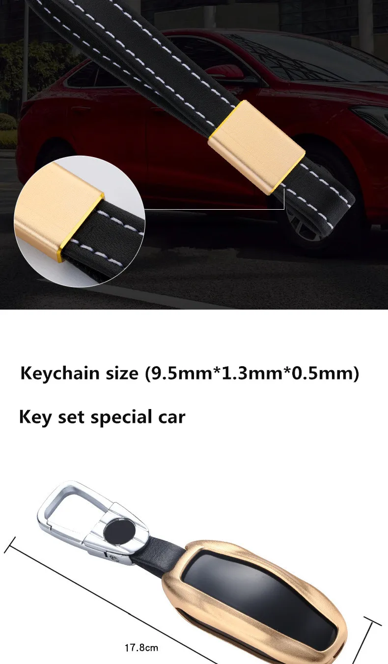 Автомобильный ключ чехол алюминиевый брелок для ключей tesla модель s Model3 ключ крышка сигнализации ключ корпус FOB чехол для дистанционного управления