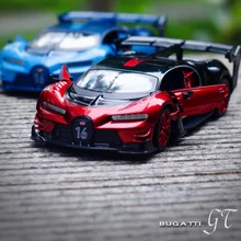 

1:24 Scale Model GT Car Bugat Metal Alloy Sports Car Diecasts Vehicles Model Racing Car Toys For Children Collection Gifts