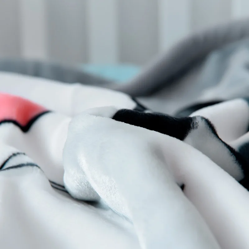 Liv-Esthete/детское одеяло с рисунком панды; цвет СЕРЫЙ; Детские фланелевые Чехлы для коляски с принтом; детские постельные принадлежности для новорожденных