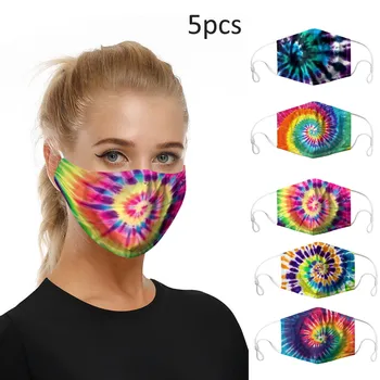 

5pc Unisex Mouth Masques Dustproof Washable Earloop Scarf wraps Mouth-muffle mondkapjes mascarillas mascherine for women men