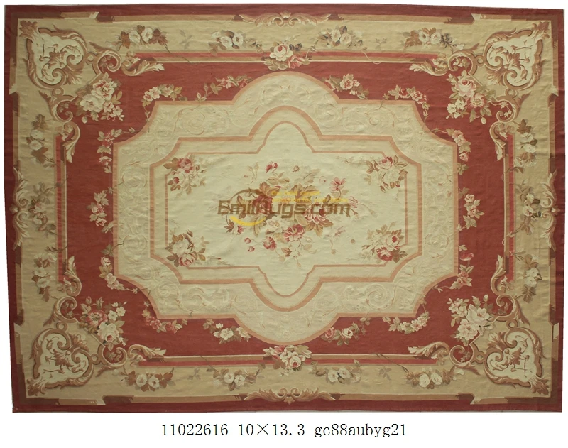wool aubusson rugs 305x427cm 10x14ft blue area beige