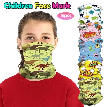 

5PC Children Outdoor Sport Cycling Bandana Scarf Sunscreen Windproof Mask Cold Ice Scarf Magic Scarf Anti-Dust Warm Headwear new