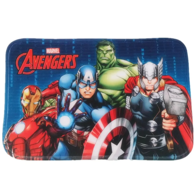 Новый Мстители впитывают влаговпитывающий ковер Marvel плюшевые игрушки Человек-паук Железный человек Капитан Америка Халк ковер фланелевый