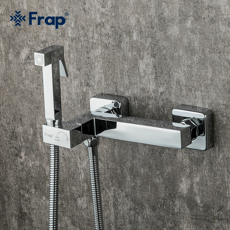 Frap Brass Single Cold & hot Water Corner Valve Bidet faucets Function square Hand Shower Head Tap Crane for woman F7511 |