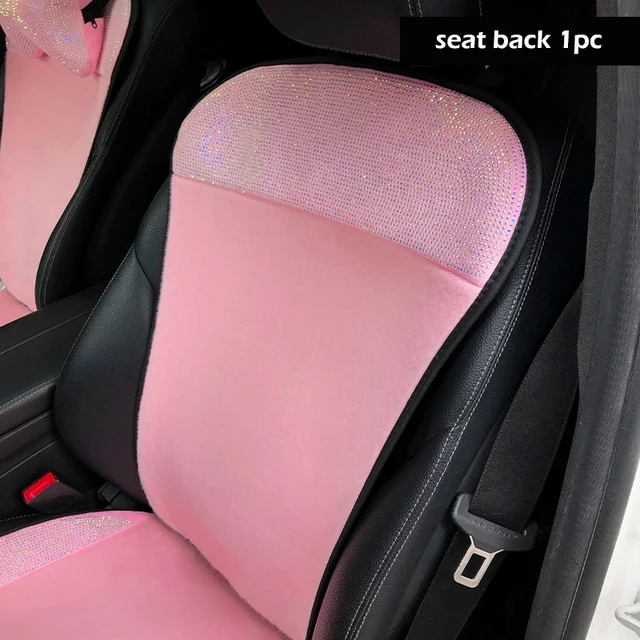Strass Auto Bekleding Roze Pluche Diamant Interieur Zitkussen Universele Maat Seats Covers Meisjes Auto Styling|Auto Stoel beschermhoezen| - AliExpress
