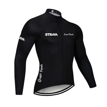 

2019 STRAVA mens Cycling Jerseys Bicycle Shirt Long Sleeve maillot ropa ciclismo bicycle Clothing Mountaion Bike tops K092607