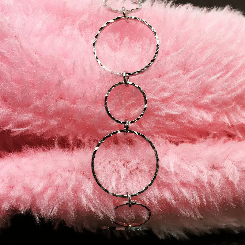 

Fashion Hot Sales Size Circle Metal Anklet DIY Anklet Trim Extended Chain Bell J-072