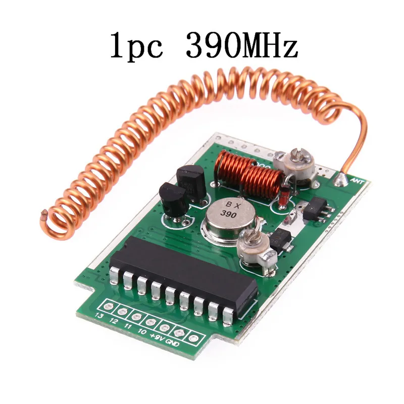 1pc 390MHz Большой Мощность DC 9V RF 315/390/433 МГц Беспроводной дистанционного Управление передающий модуль для Arduino ARM Старт расстояние 4000 метров - Цвет: 1pc 390MHz