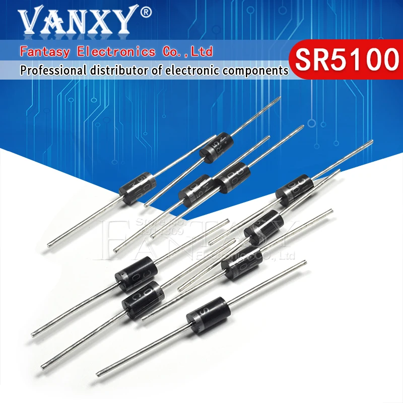 20 шт. диод Шоттки SR5100 5A/ 100 в DO 27 SB5100|schottky diode|diode sr5100sr5100 diode |