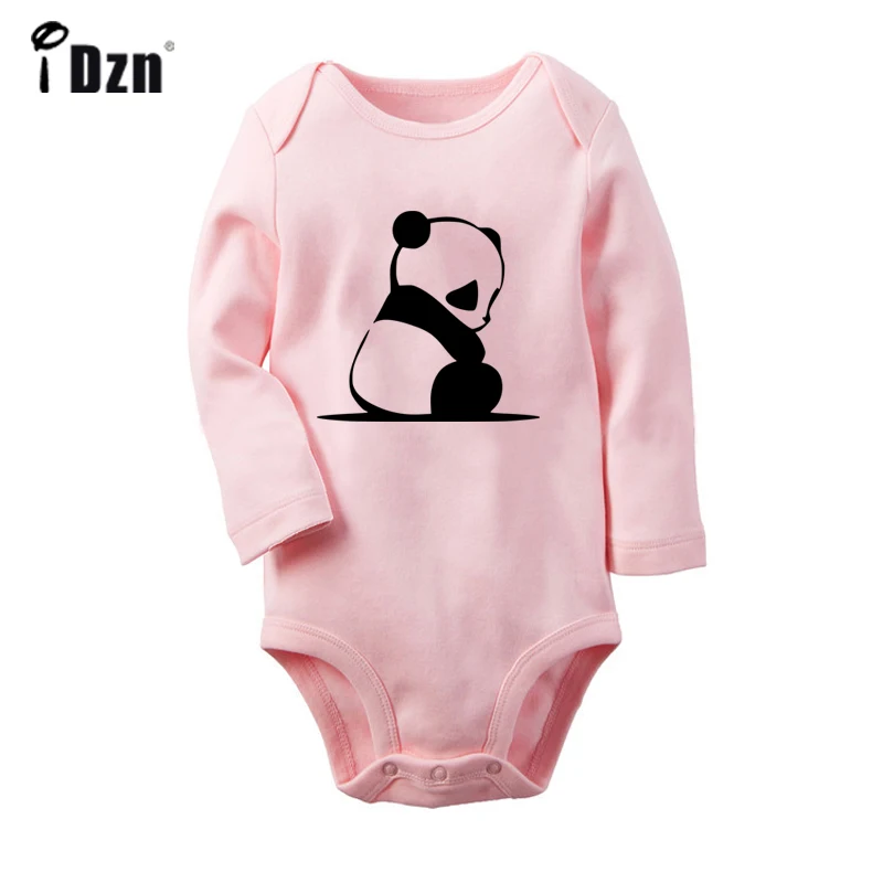

Cute Cartoon Panda Music black eyes Let's Get Lost Design Newborn Baby Bodysuit Toddler Onesies Jumpsuit Cotton Clothes Gift