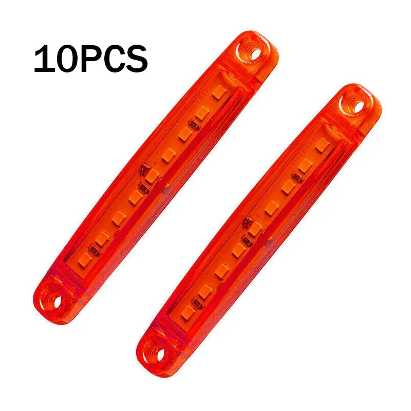

10pcs 12V DC SMD 9 LED RED Rear Side Marker Light Position Truck Trailer Lorry