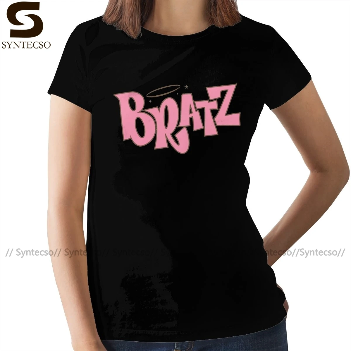 Футболка Makeup Bratz Angelz серая футболка с изображением большого размера женская