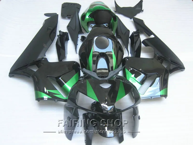CBR 600 RR 05 06 Обтекатели для honda, цвета: черный, зеленый) cbr600rr 2005 2006 впрыска топлива костюм обтекатель комплект SF16