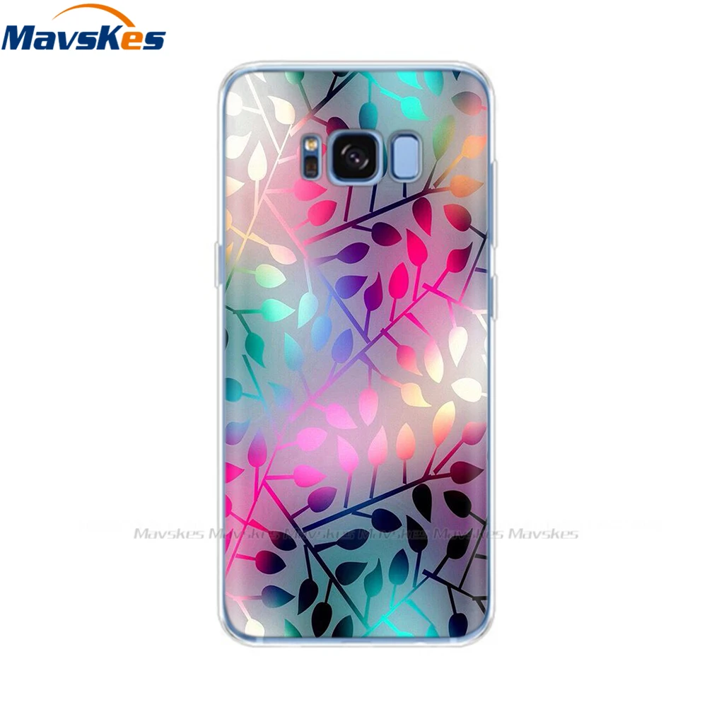 Soft TPU Case for Samsung Galaxy S8 Cute Flower Cat Phone Cover 360 Full Protective Coque for SamsungS8 GalaxyS8 Plus S8+ Funda samsung silicone case Cases For Samsung