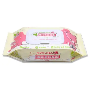 

80 Sheet Portable Disposable Soft Wet Wipes Moisturizing Tissues Skin Care Cleaning for Infants Kid