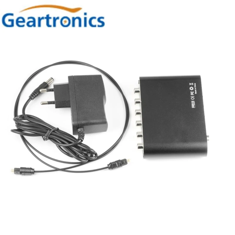 

Digital 5.1 EU Audio Decoder Dolby Dts/Ac-3 Optical To 5.1-Channel RCA Analog Converter Sound Audio Adapter Amplifier Converter