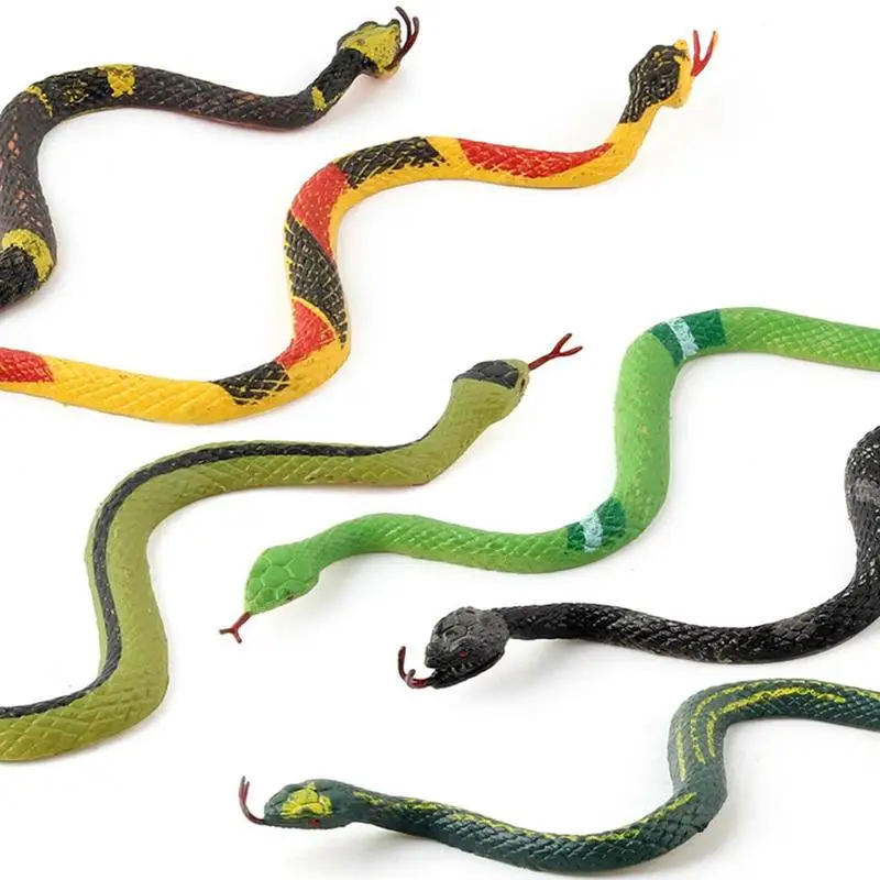 Children's Simulation Crawling Wild Animal Model Tricky Python Rattlesnake Model Children's Novelty Cute Toy Snake 3