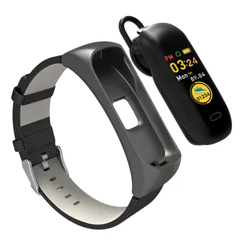 

Smart Watch Heart Rate Monitor 0.96inch Talk Bracelet Headset Combo Sports Watch for Android IOS