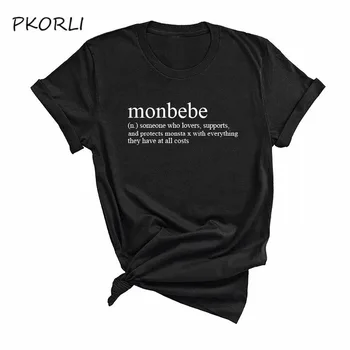

Monsta X Monbebe Definition T Shirt Women Fashion Letter Printed Tshirt Korean Style T-shirt for Fans Gift S-XXXL