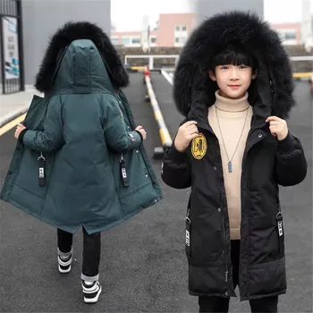 

Benemaker Winter Parka Clothes Jacket For Boys Girl Windbreaker Teenager Baby Kids Coat Children Clothing Outerwear 8-12 T NA409