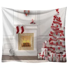 Рождественский настенный гобелен декоративный праздничный новогодний Рождественский настенный гобелен настенный ковер одеяло коврик