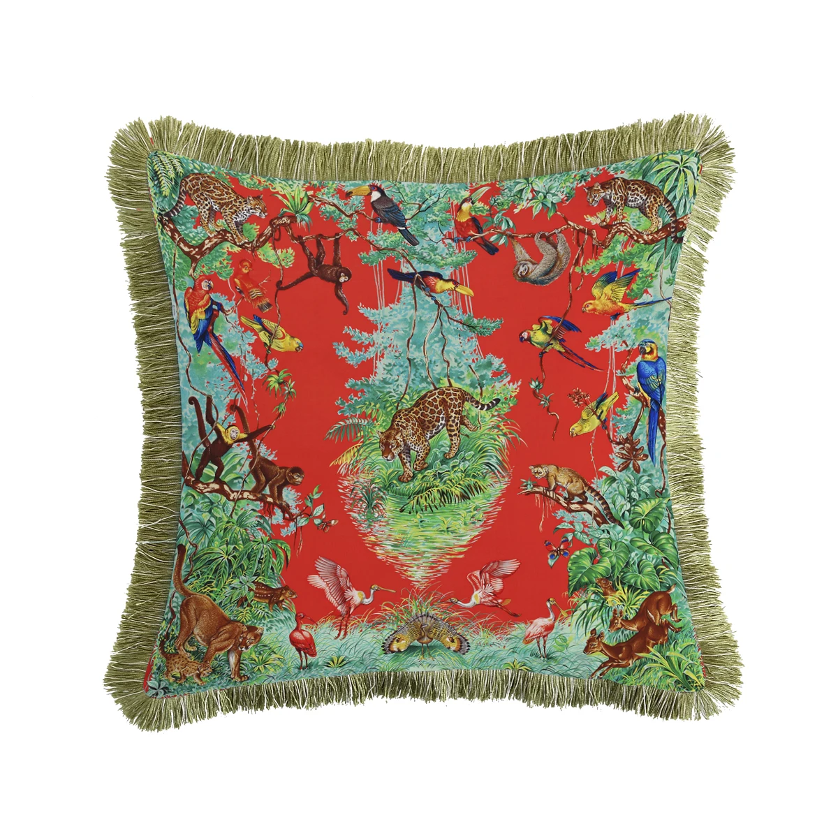 Luxury European Classical Christmas Hotel Velvet Tassel Cushion Cover Pillow Cover Pillowcase Home Decorative Sofa Throw Pillows