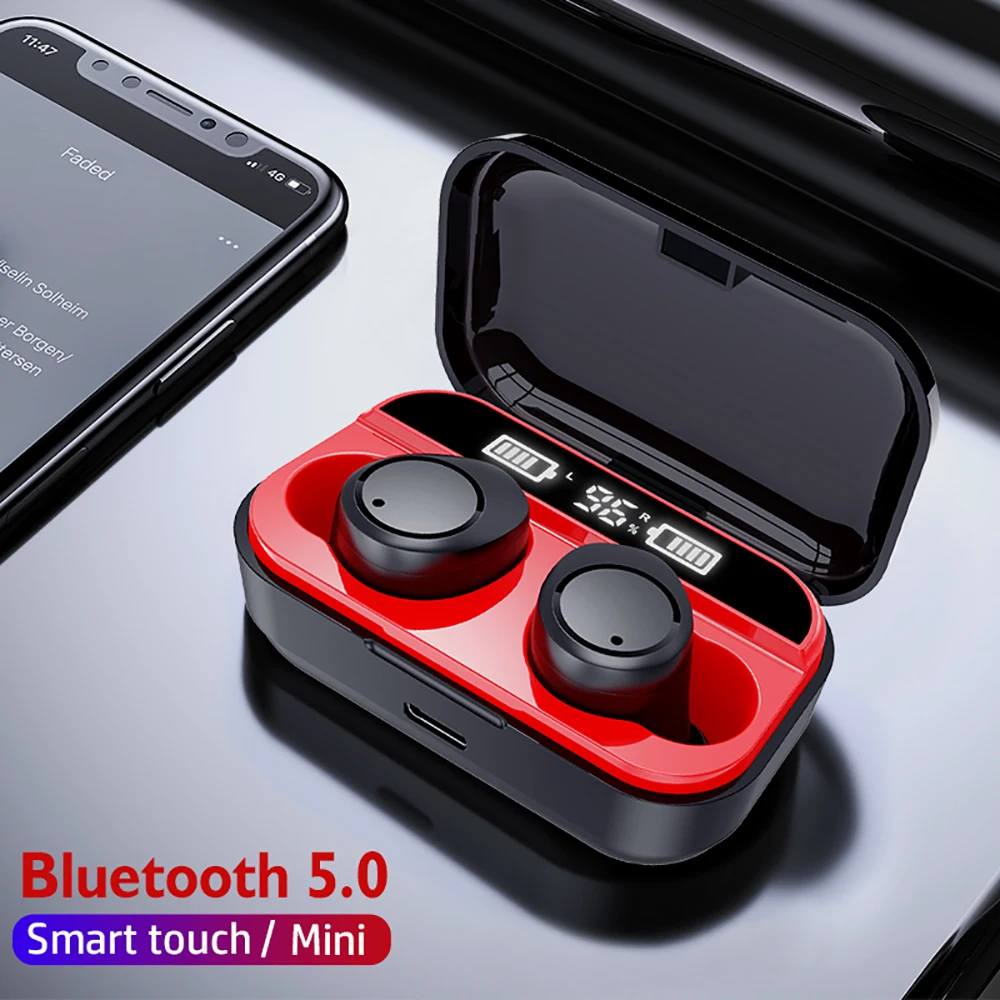 TWS X5 стерео Bluetooth 5,0 наушники с сенсорным управлением Беспроводные Наушники Hi-Fi качество звука Водонепроницаемая гарнитура с шумоподавлением