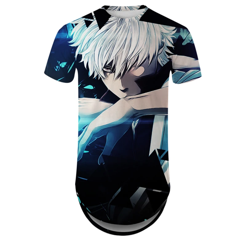 

Fashion Deasign 3D Anime T Shirts Men GINTAMA Sakata Gintoki Cool Short Sleeve T Shirts Harajuku Breathable Polyester T Shirts